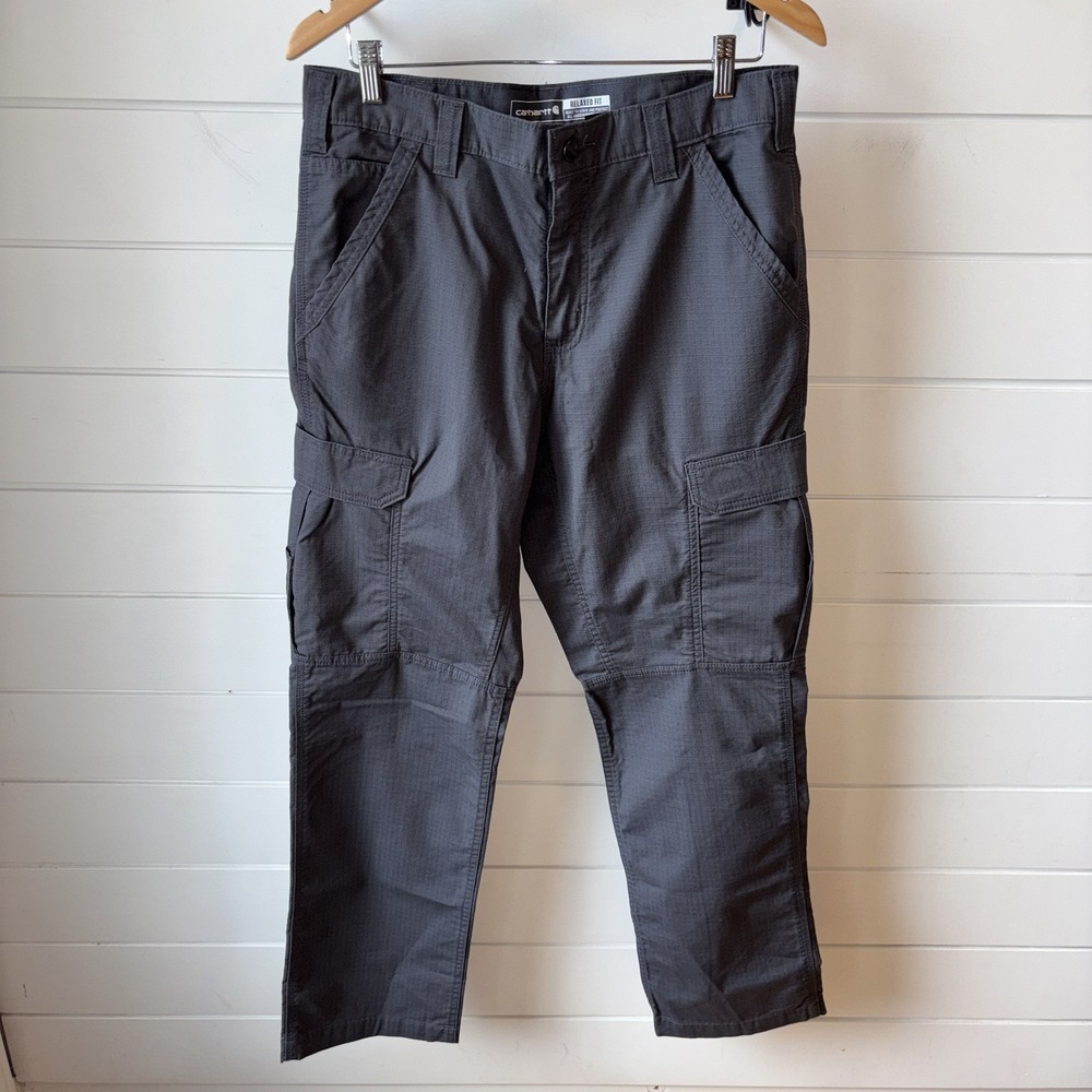 NWT Carhartt Force Relaxed Fit Ripstop Cargo Work Pants #BN4200-M Size: 32x32 - Picture 2 of 6